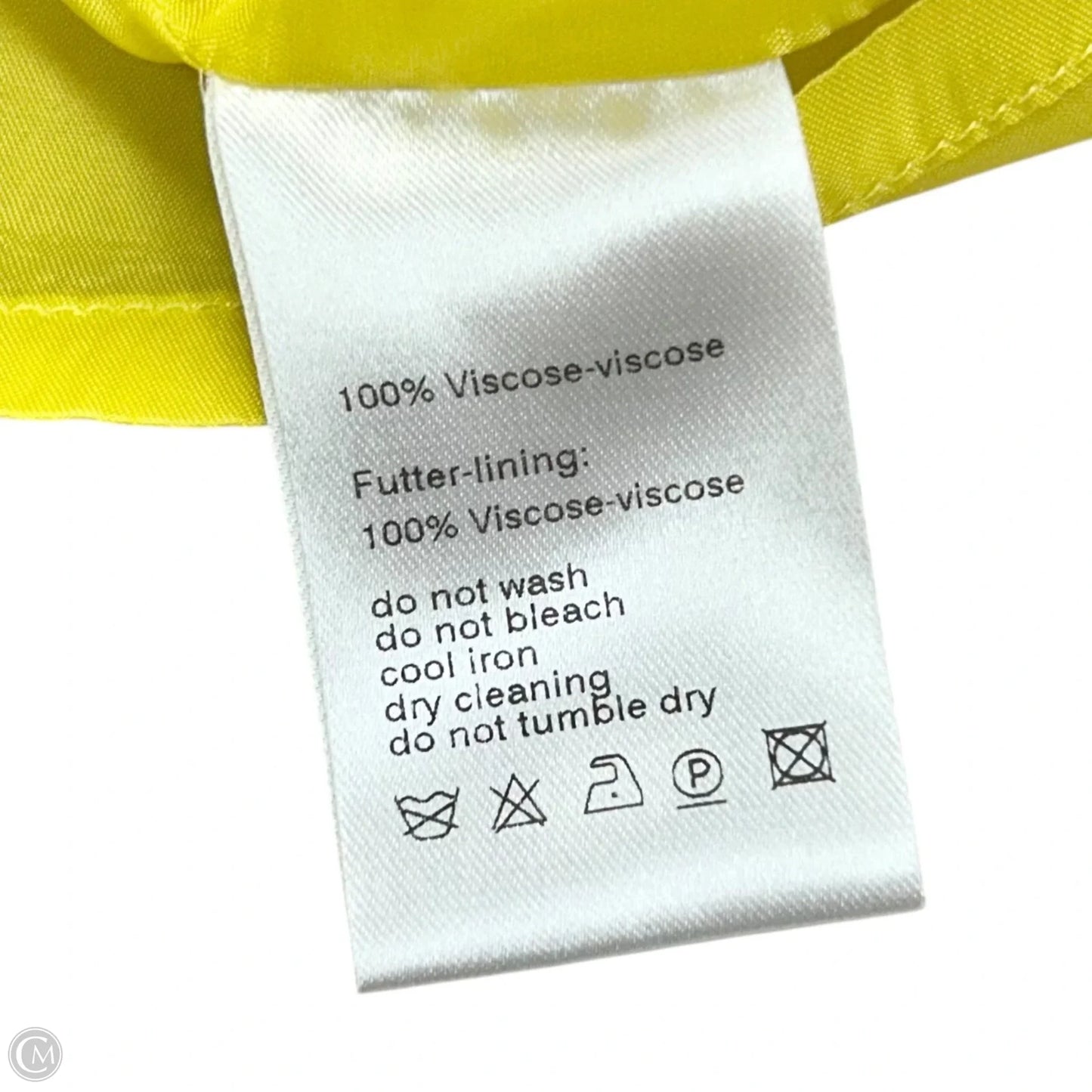 Dress Party Midi By Akris In Yellow, Size: S
