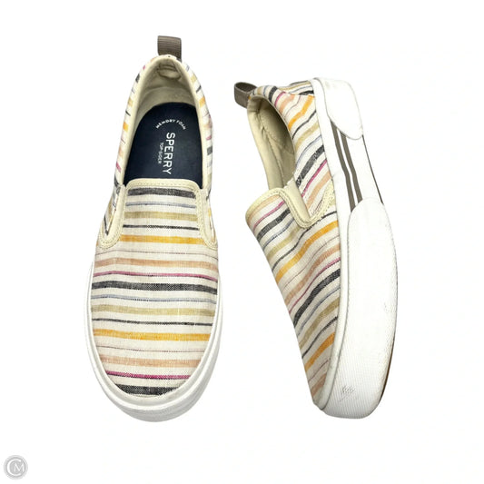 Shoes Flats By Sperry In Rainbow Print, Size: 10