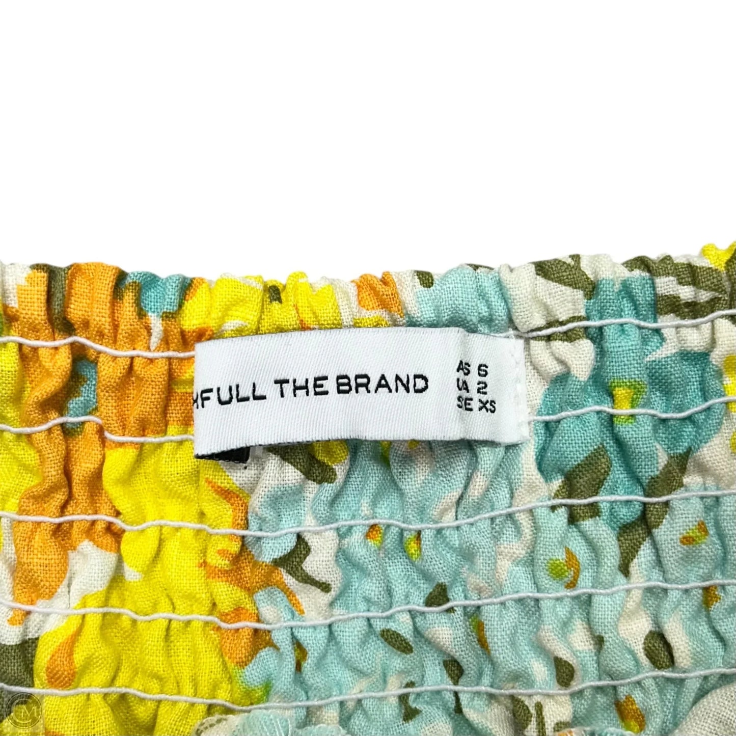 Dress Casual Maxi By Faithfull The Brand In Blue & Yellow, Size: Xs
