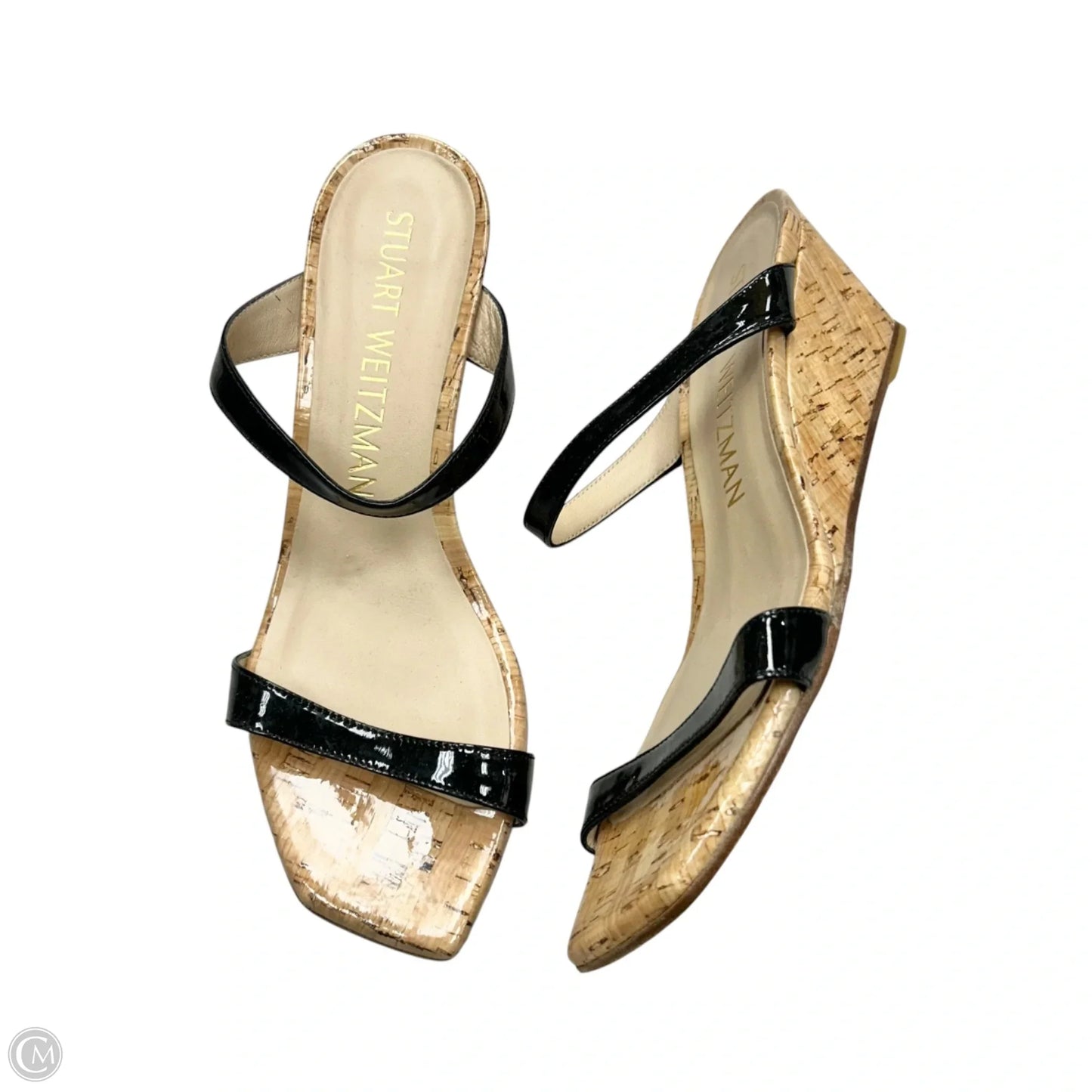 Sandals Designer By Stuart Weitzman In Black, Size: 9