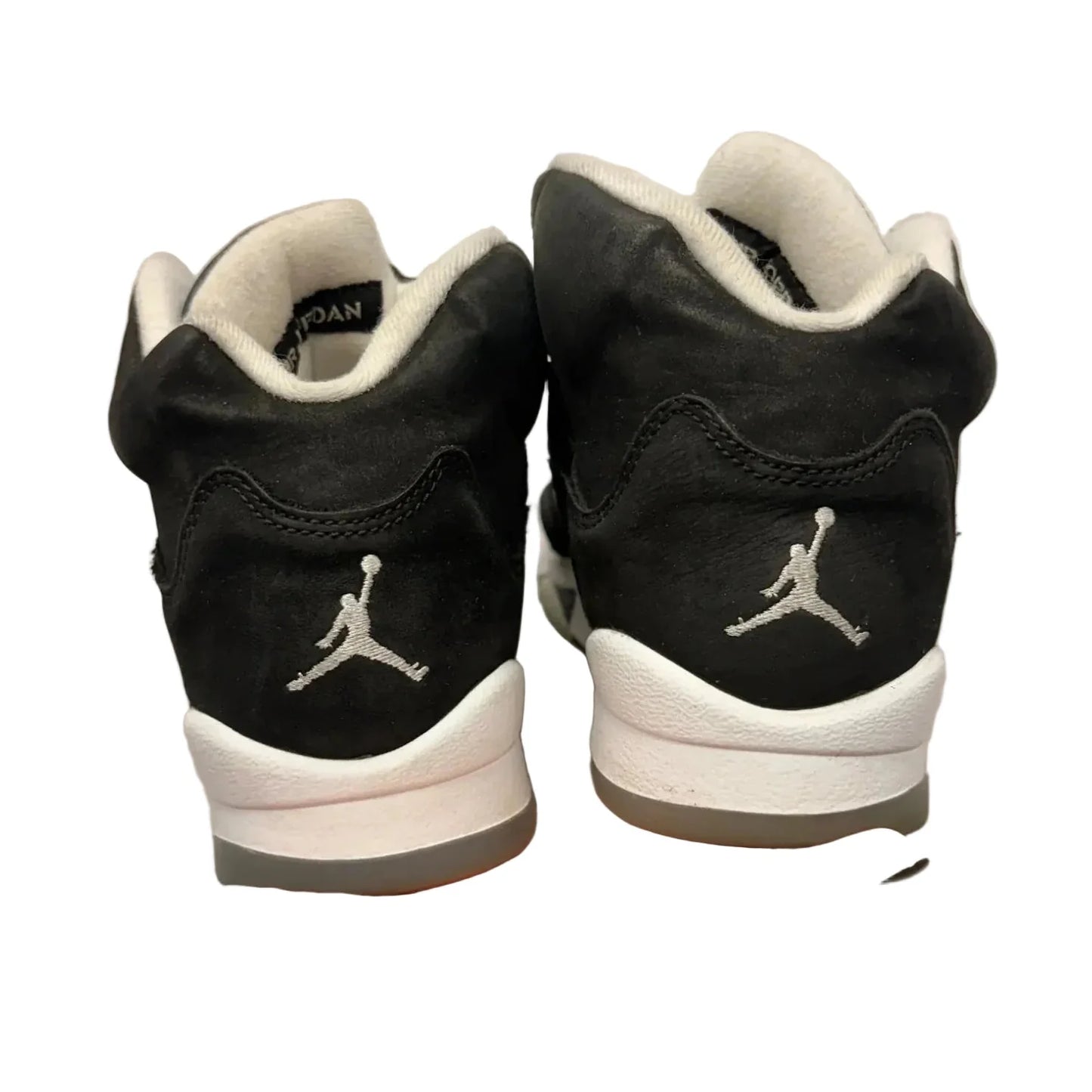 Shoes Luxury Designer By Jordan In Black & White, Size: 8.5
