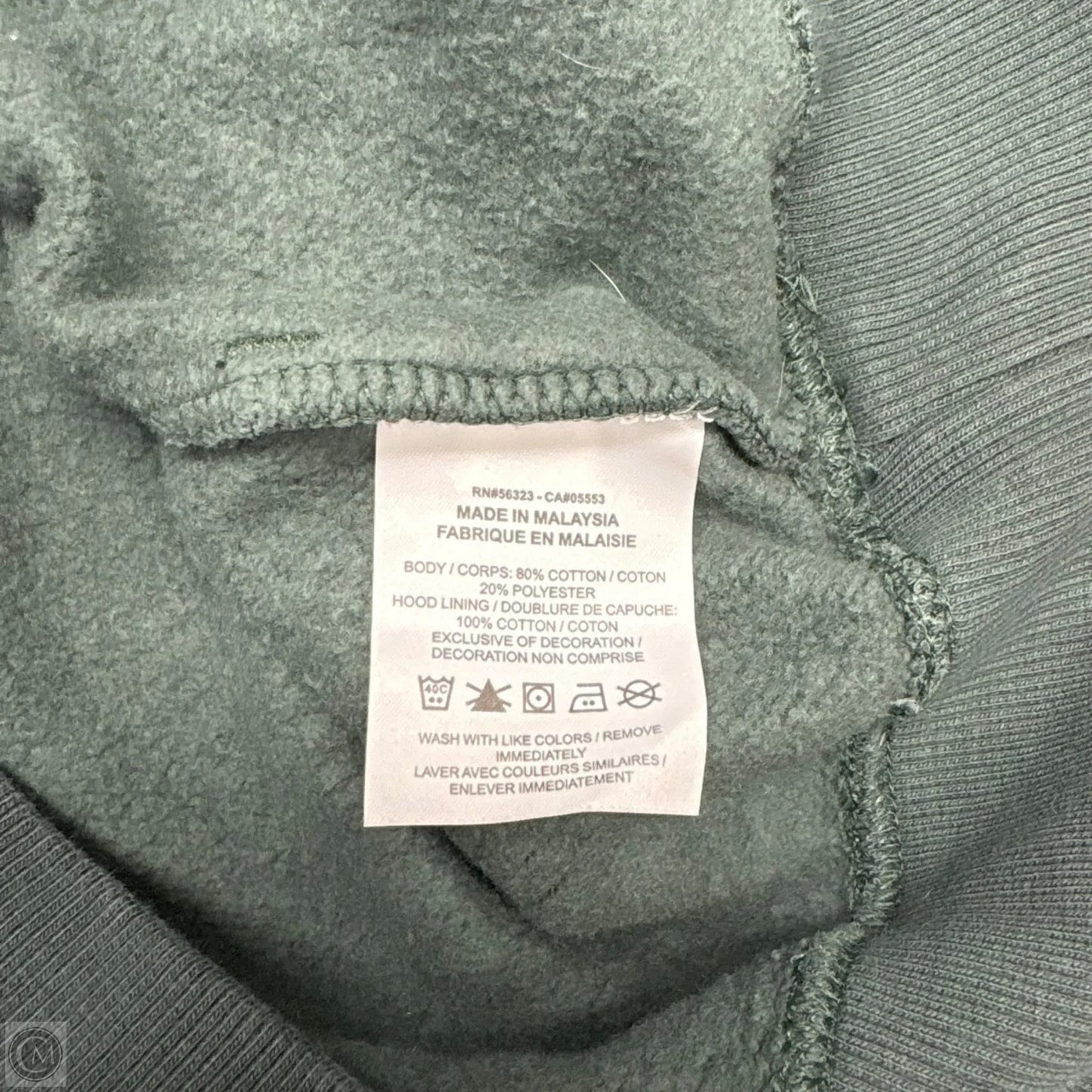Sweatshirt Hoodie By Nike Apparel In Grey, Size: L