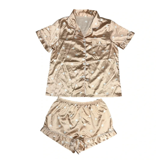 Pajamas 2pc By Clothes Mentor In Cream, Size: M