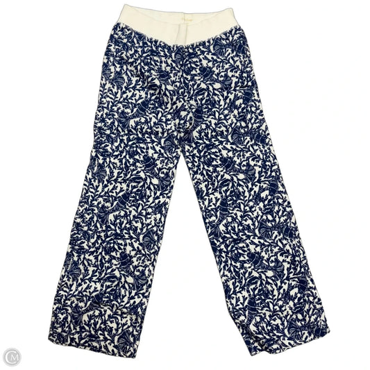 Pants Designer By Lilly Pulitzer In Blue & White, Size: M