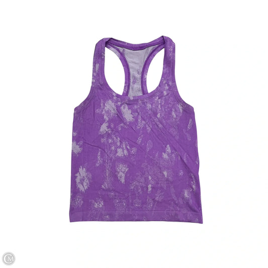 Athletic Tank Top By Lululemon In Tie Dye Print, Size: S