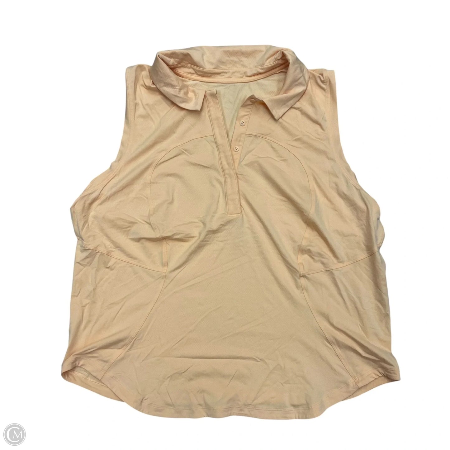 Athletic Tank Top By Lululemon In Orange, Size: M