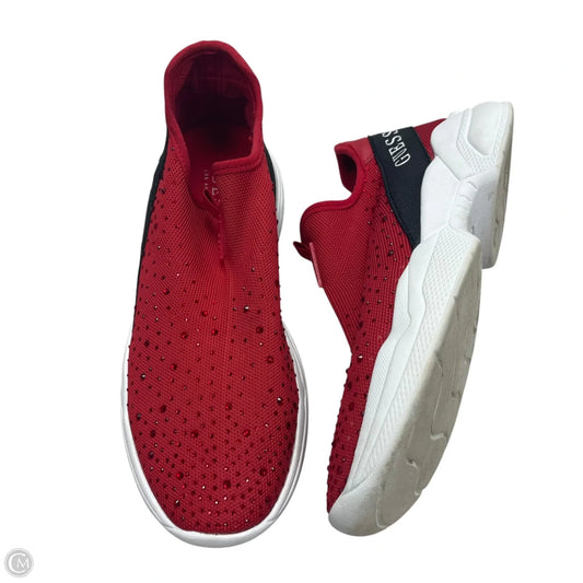 Shoes Athletic By Guess In Red, Size: 9
