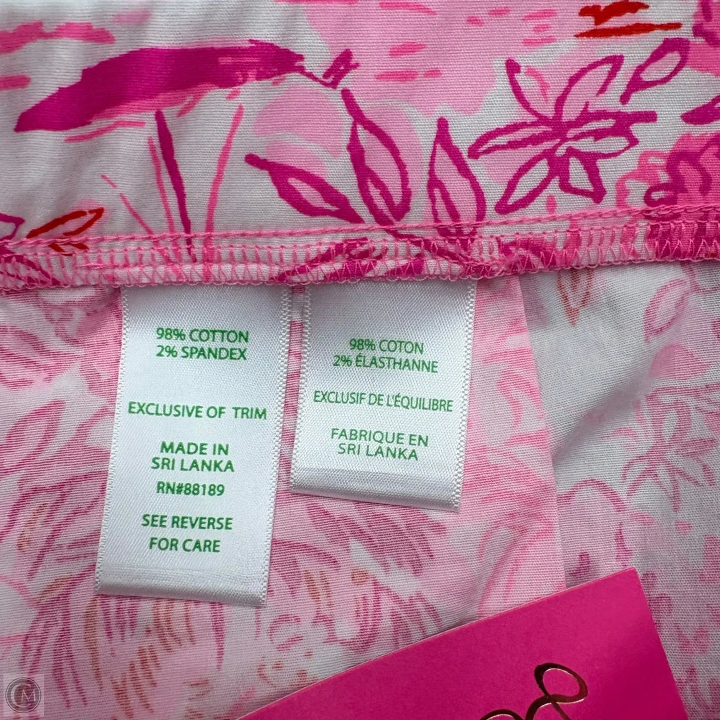 Shorts Designer By Lilly Pulitzer In Pink & White, Size: S