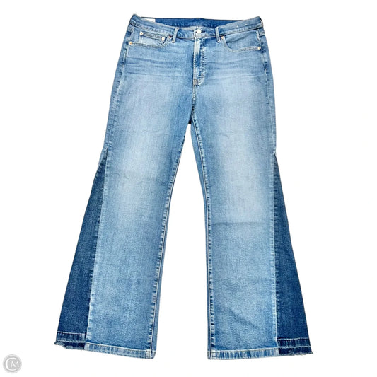 Jeans Flared By Gap In Blue Denim, Size: 16