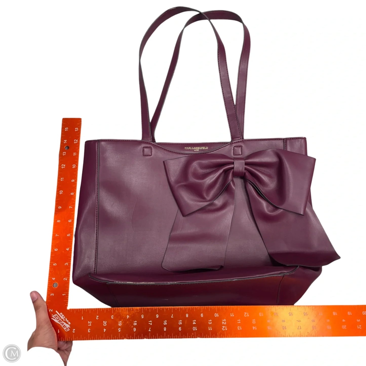 Tote Designer By Karl Lagerfeld, Size: Large