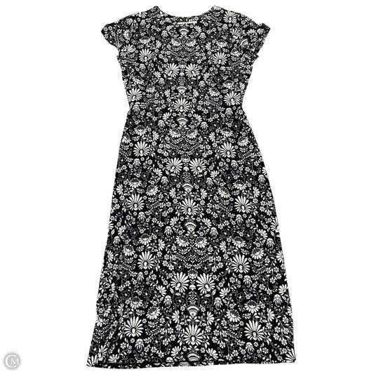 Dress Casual Midi By Boden In Black & White, Size: Xsp