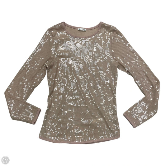 Top Long Sleeve By Free People In Cream, Size: S