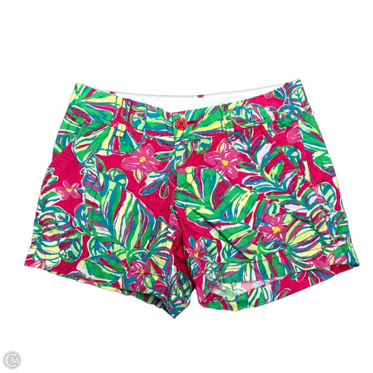 Shorts Designer By Lilly Pulitzer In Green & Pink, Size: 4