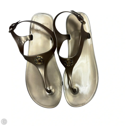 Sandals Flats By Michael By Michael Kors In Gold, Size: 11
