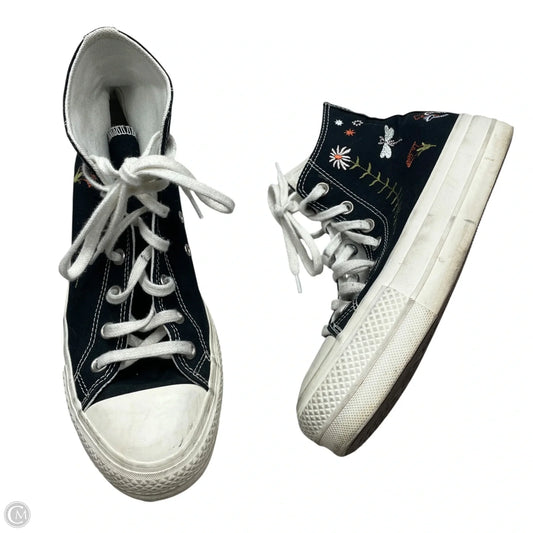 Shoes Sneakers By Converse In Black & Cream, Size: 9