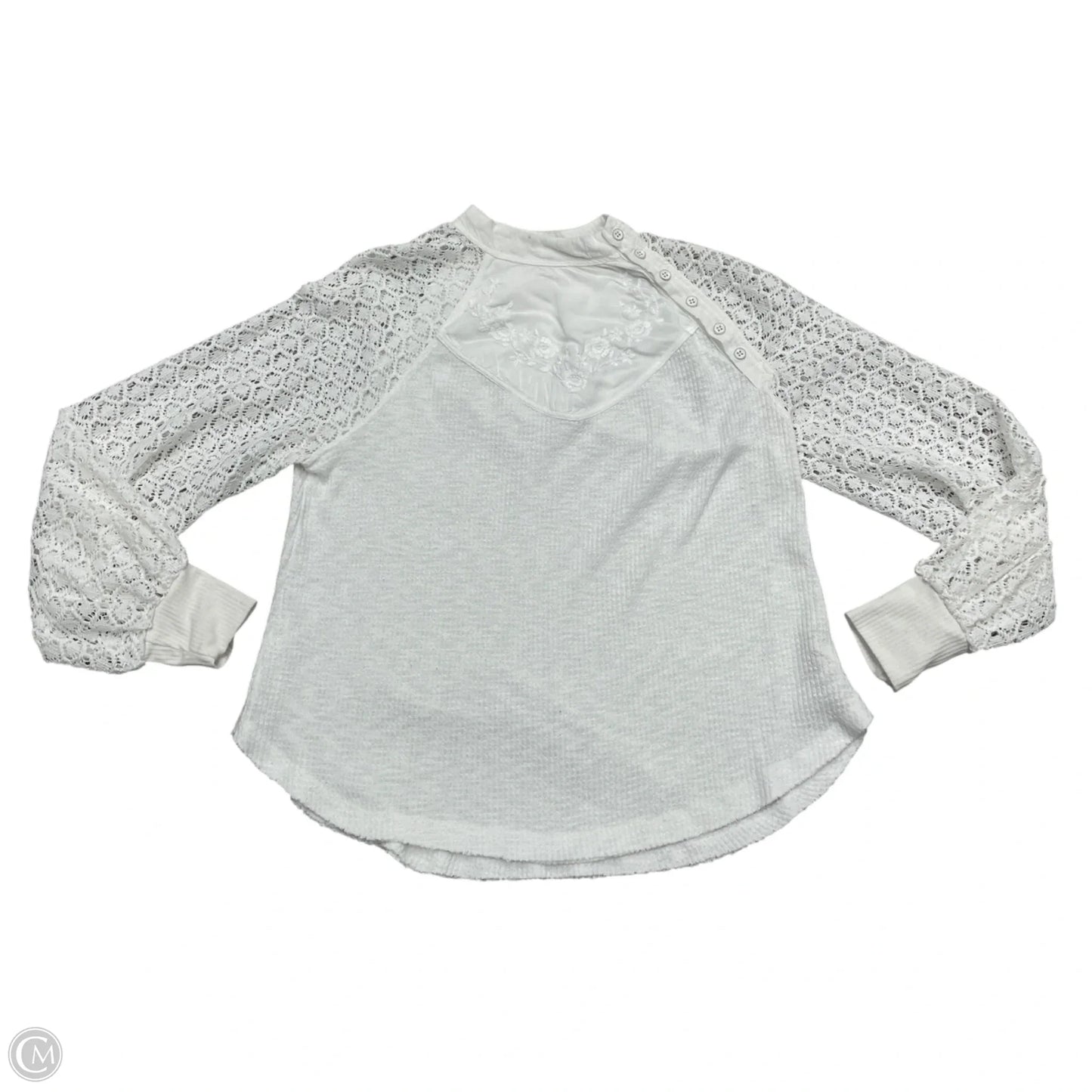 Top Long Sleeve By Free People In White, Size: Xs