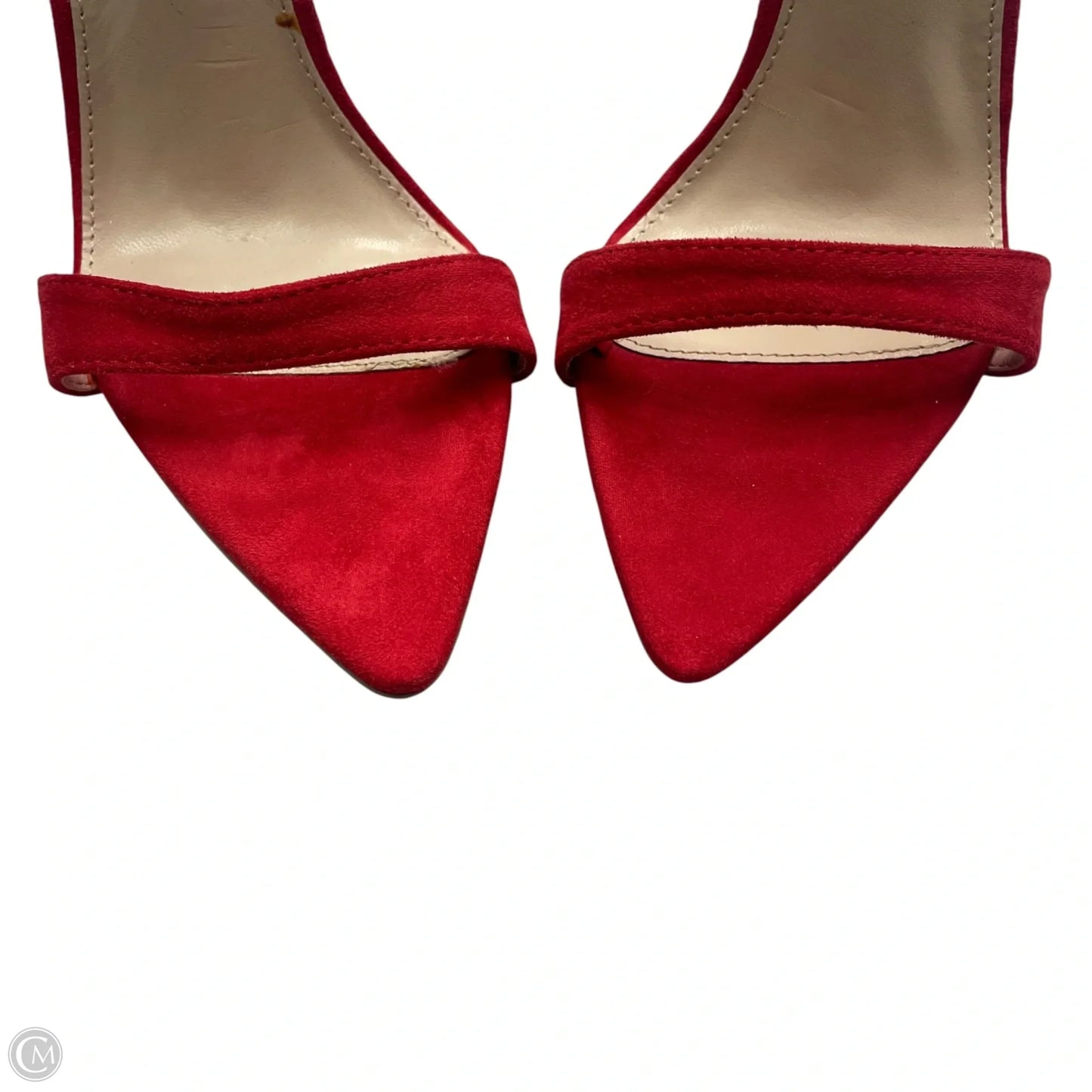 Sandals Heels Stiletto By Boohoo Boutique In Red, Size: 9