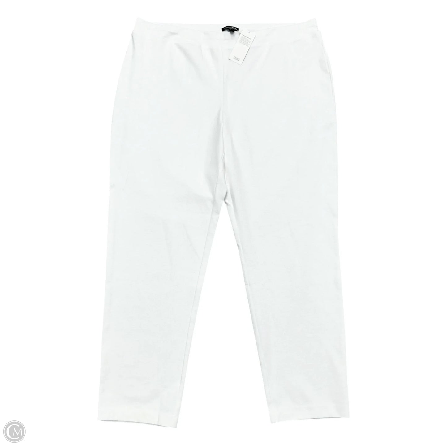 Pants Lounge By Eileen Fisher In White, Size: 1x