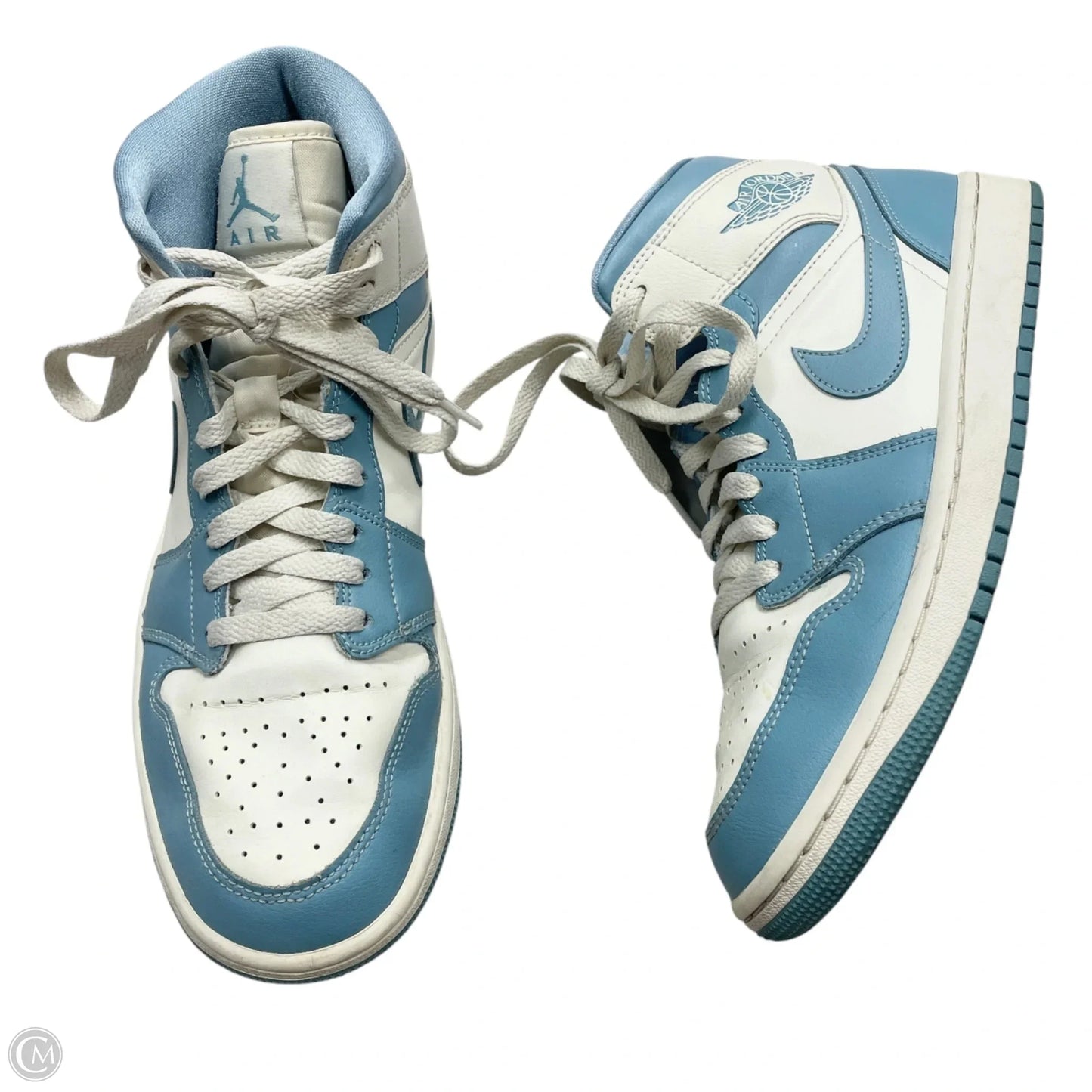 Shoes Sneakers By Nike In Blue & White, Size: 10