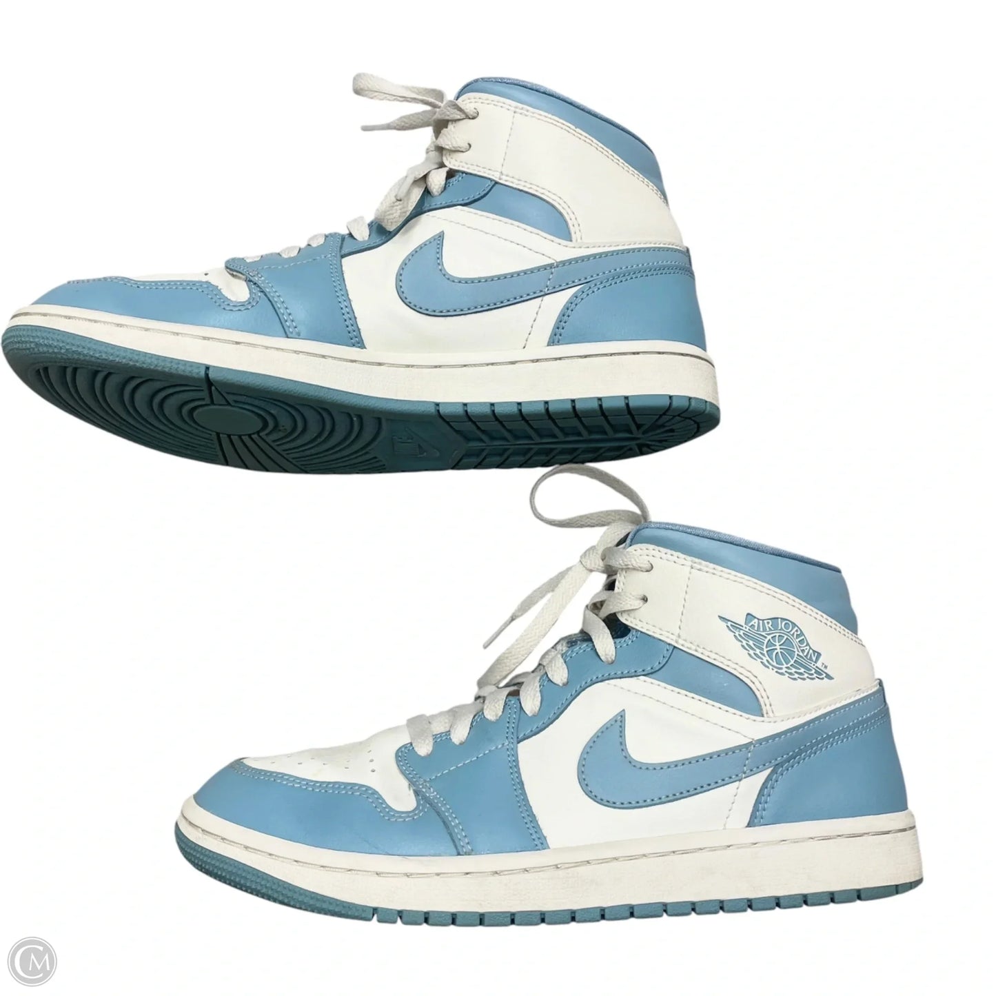 Shoes Sneakers By Nike In Blue & White, Size: 10