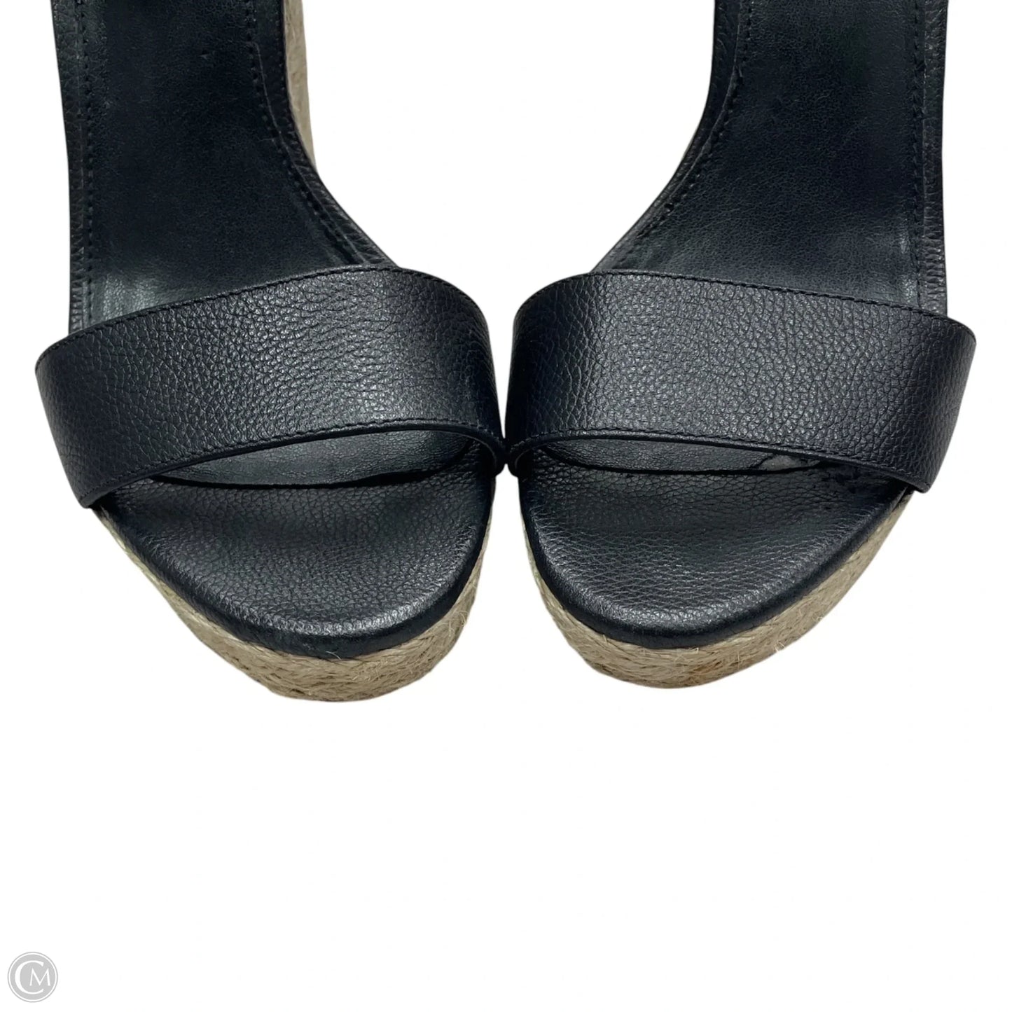 Sandals Heels Wedge By Michael By Michael Kors In Black & Cream, Size: 7.5