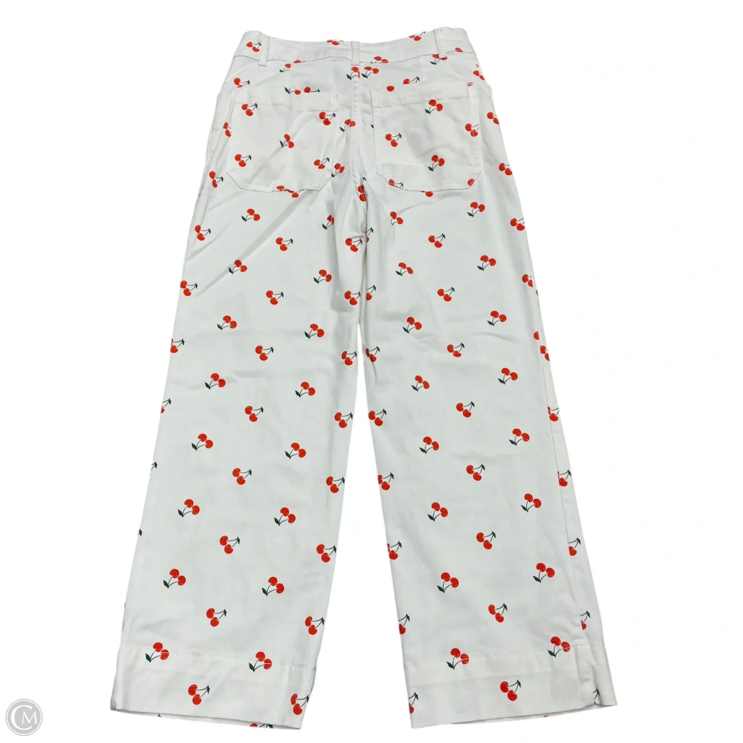 Pants Cropped By Bagatelle In Red & White, Size: 4