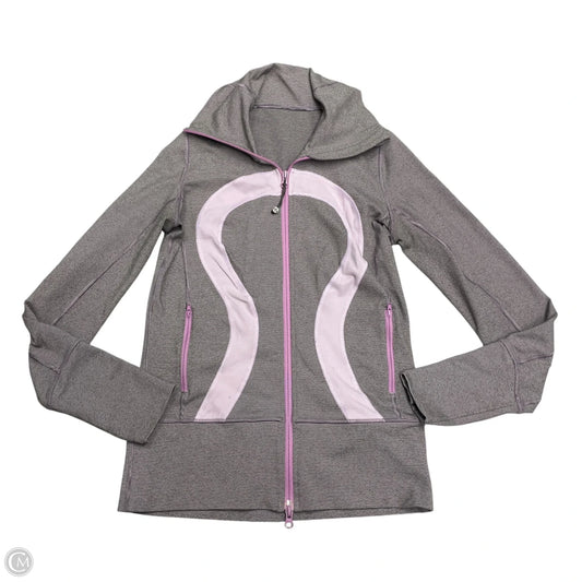 Athletic Jacket By Lululemon In Purple, Size: S