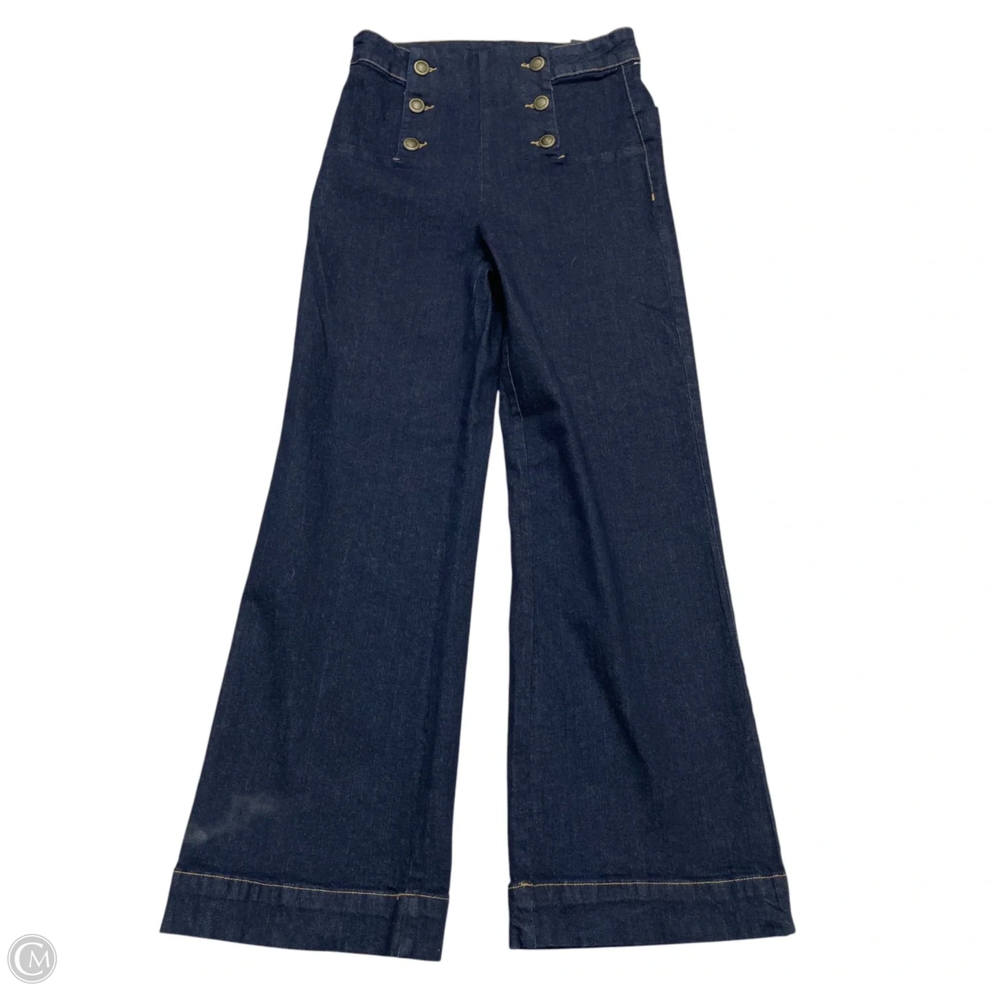 Jeans Wide Leg By Clothes Mentor In Blue Denim, Size: 8