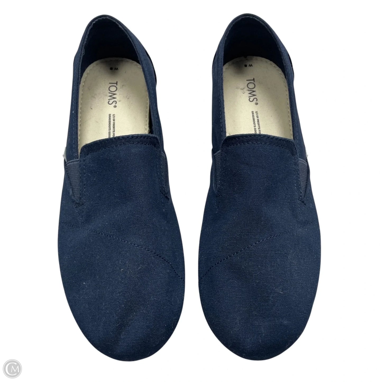 Shoes Flats By Toms In Navy, Size: 8