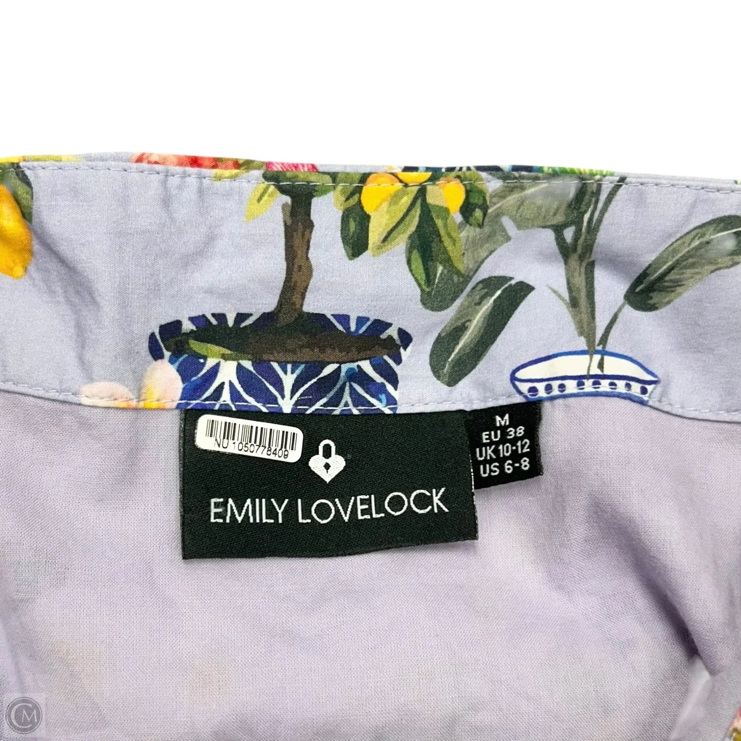 Dress Casual Maxi By Emily Lovelock In Purple & Yellow, Size: M