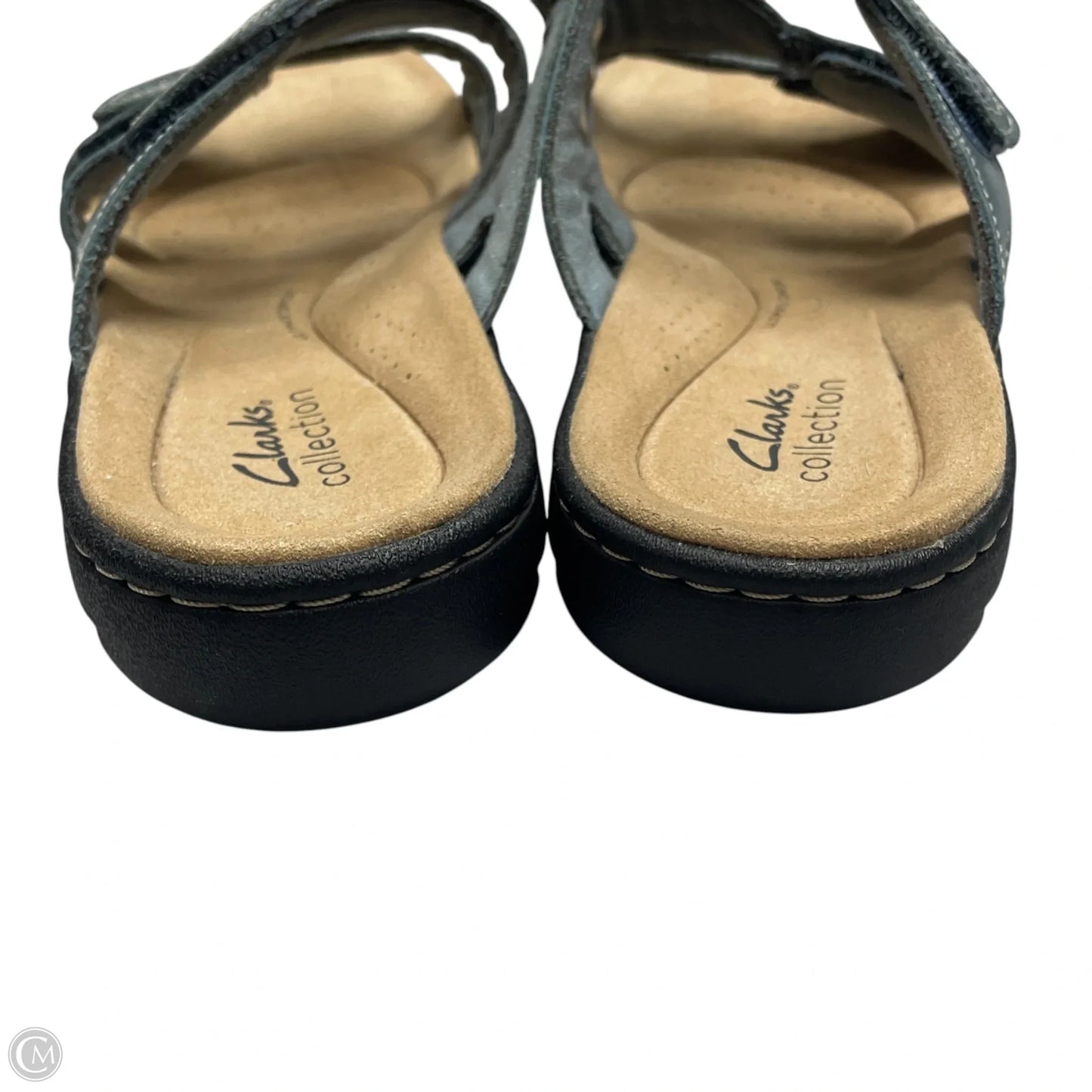 Sandals Flats By Clarks In Blue, Size: 9
