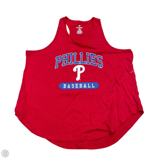 Tank Top By Fanatics In Red, Size: 2x