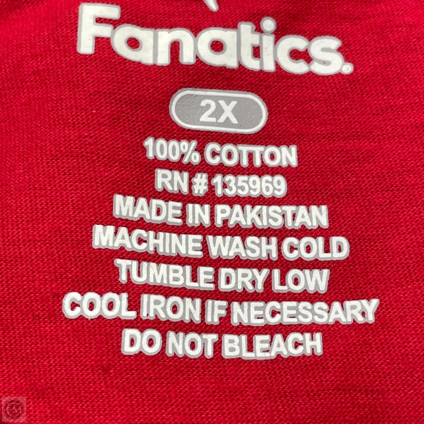 Tank Top By Fanatics In Red, Size: 2x