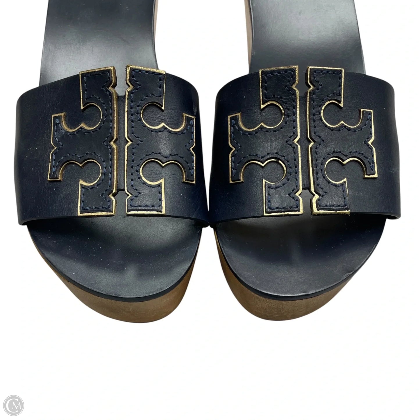 Sandals Designer By Tory Burch In Navy, Size: 8