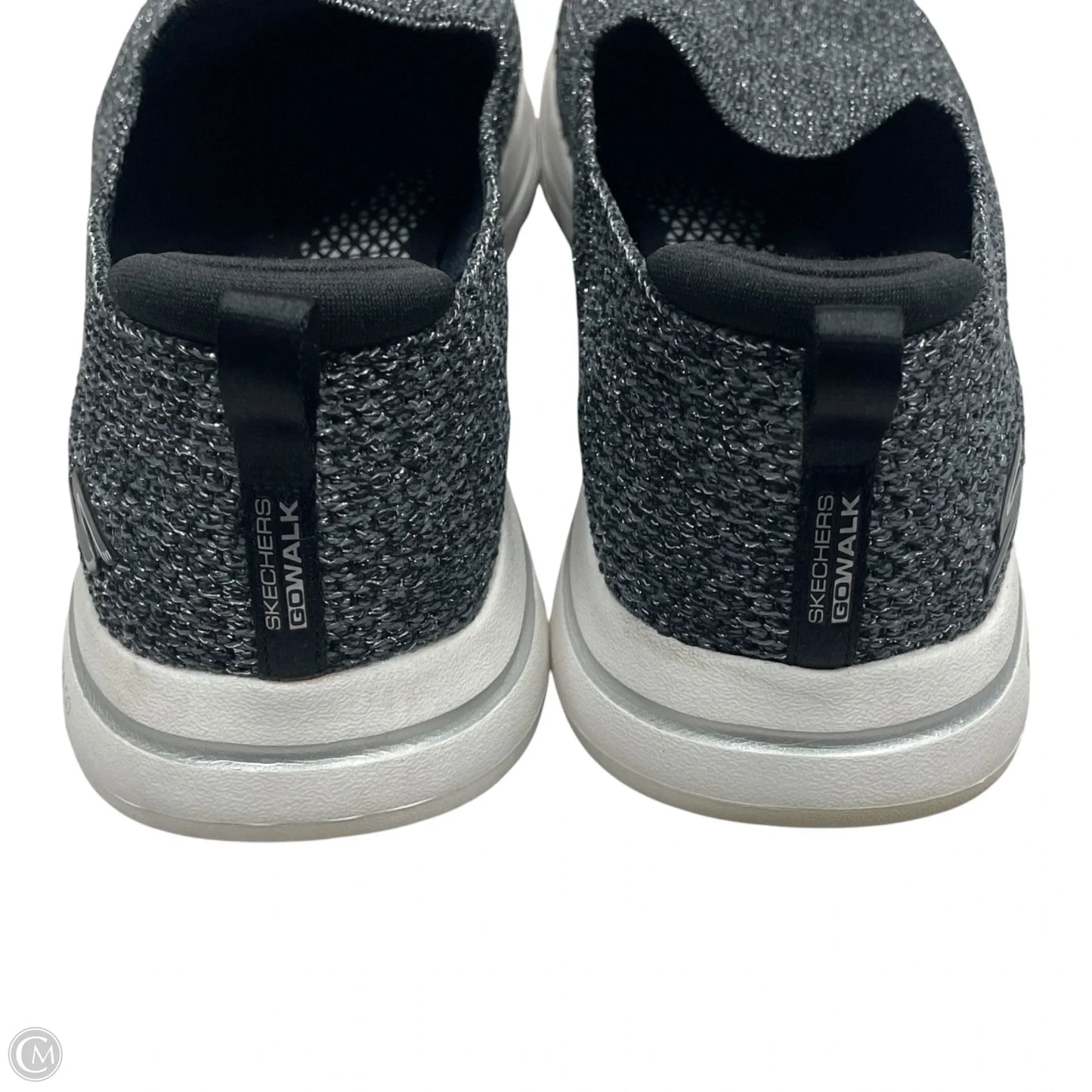 Shoes Sneakers By Skechers In Silver, Size: 8.5