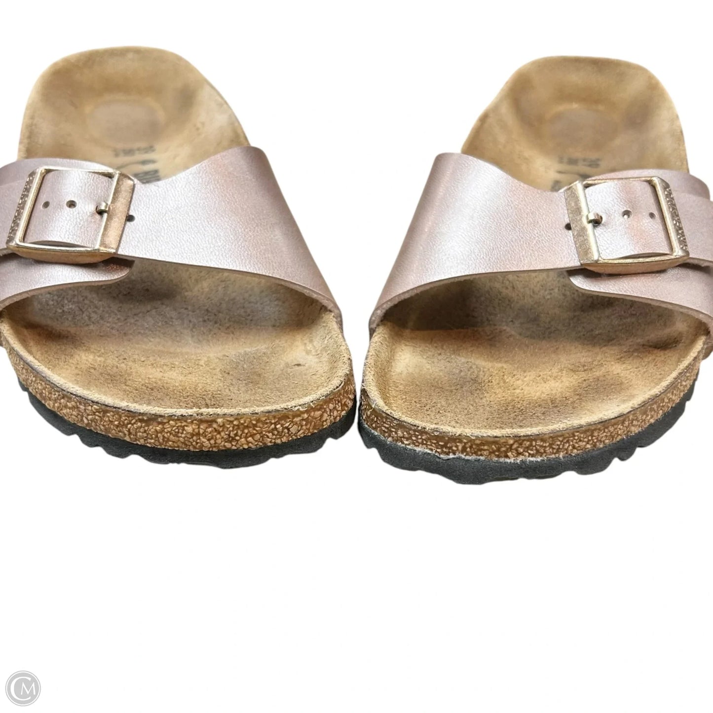 Sandals Flats By Birkenstock In Rose Gold, Size: 8