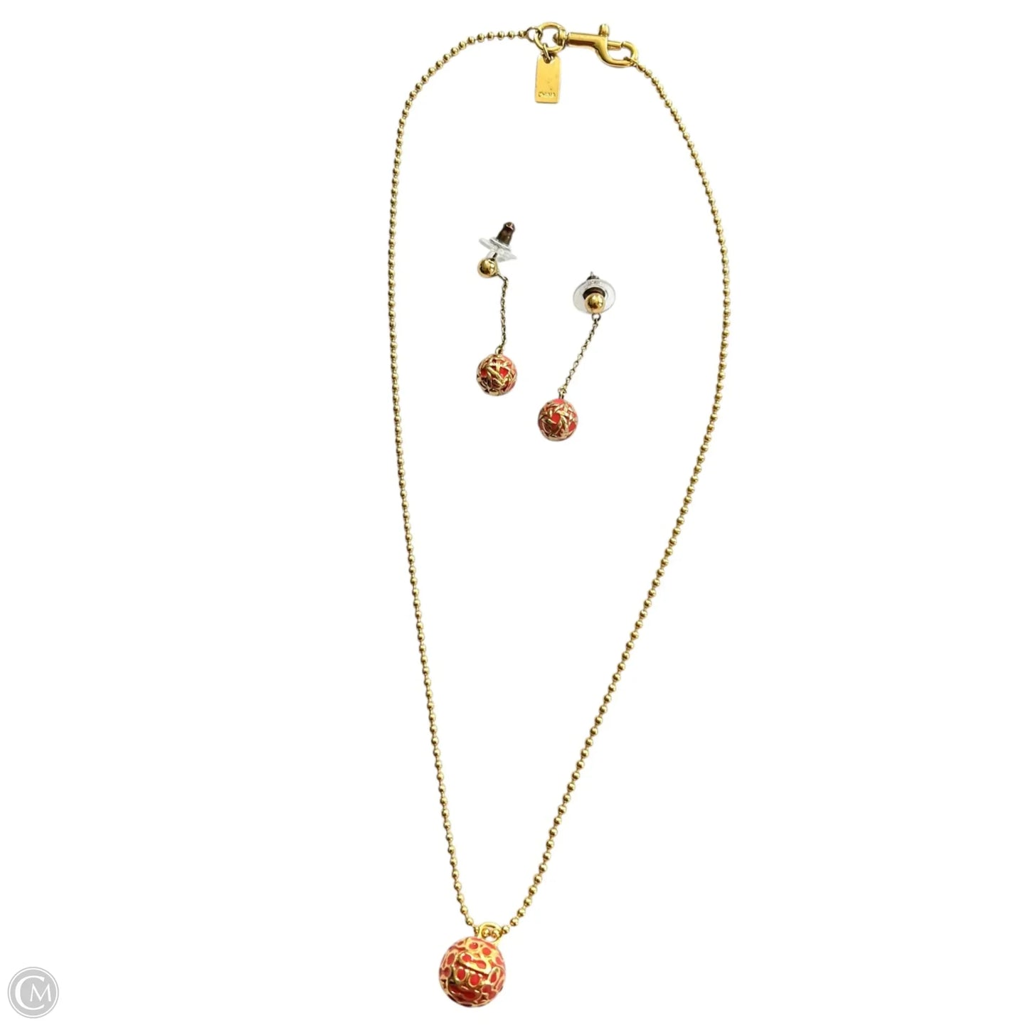 Necklace Set Designer By Coach, Size: 02 Piece Set