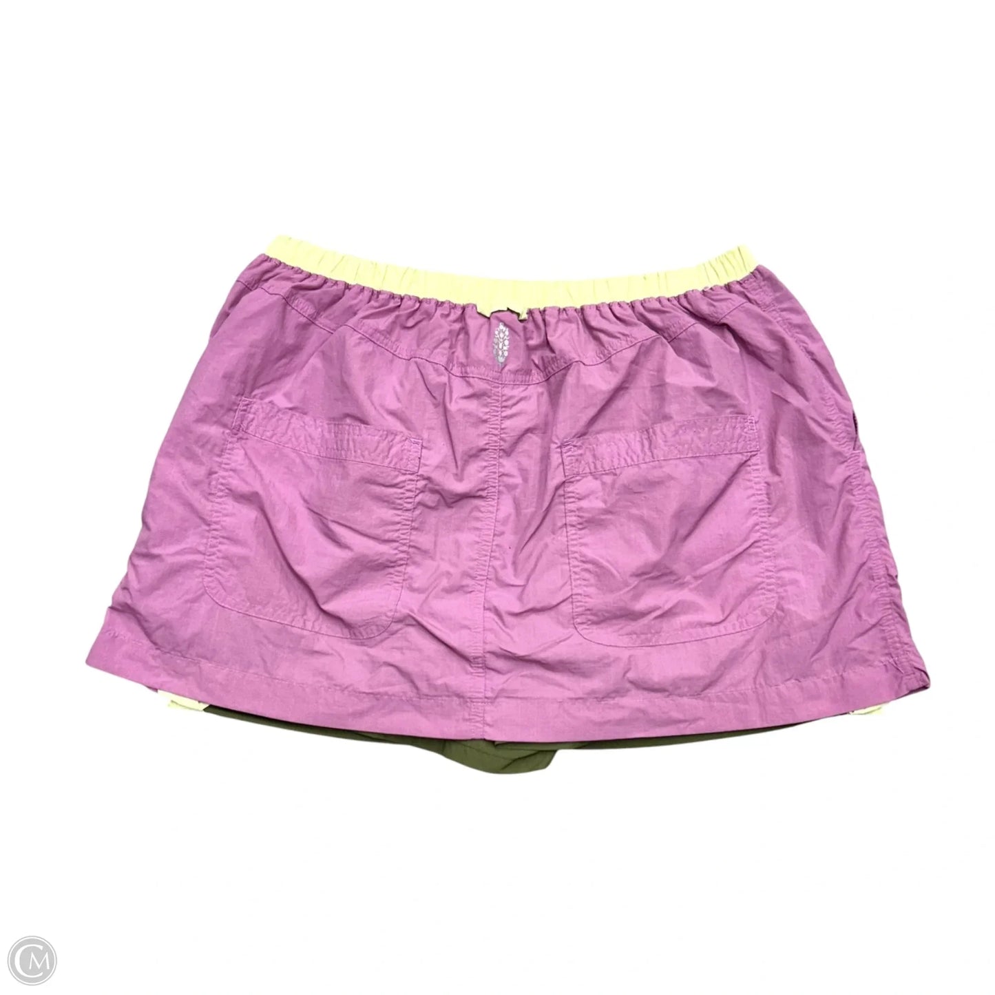 Skort By Free People In Green & Purple, Size: S