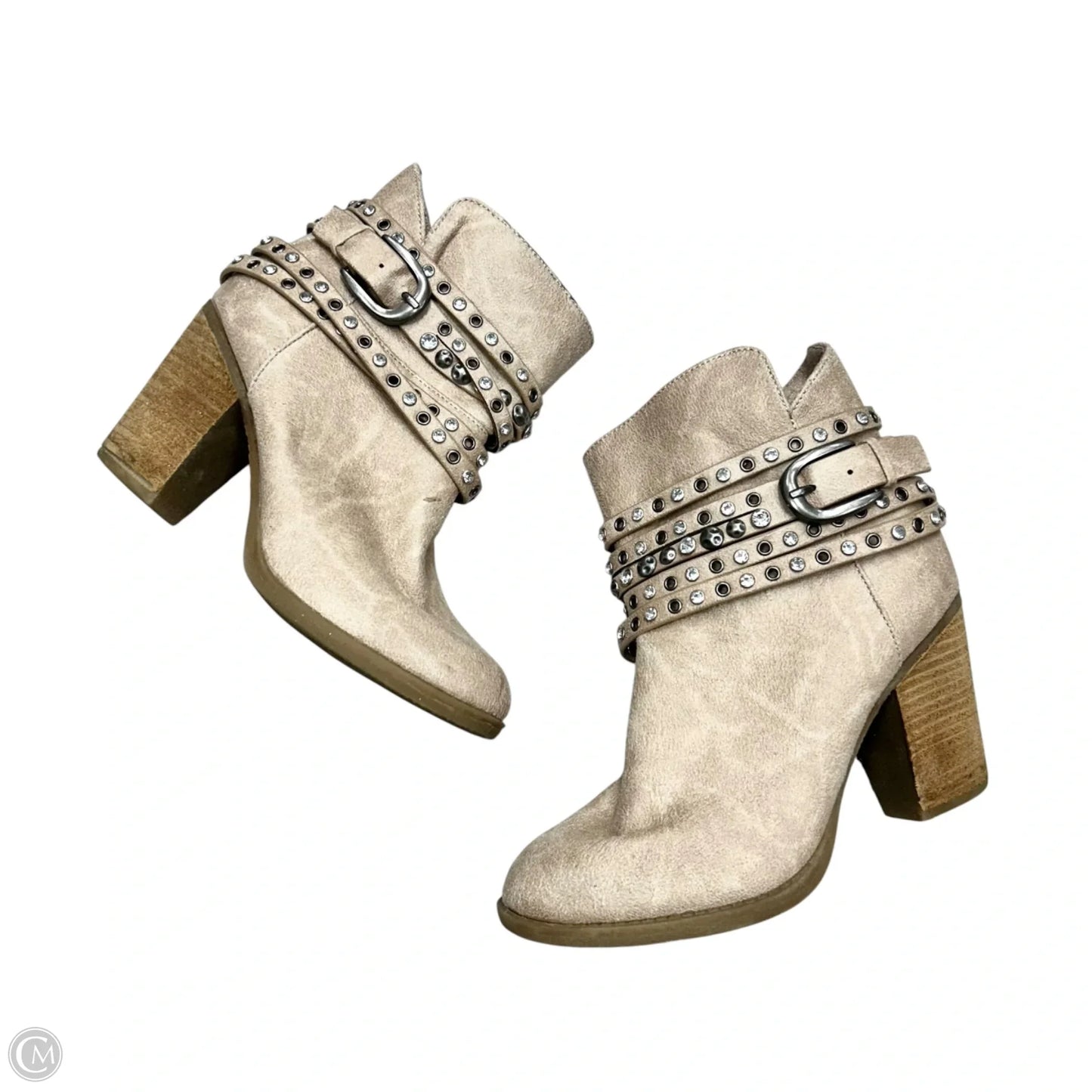 Boots Ankle Heels By Not Rated In Tan, Size: 6.5