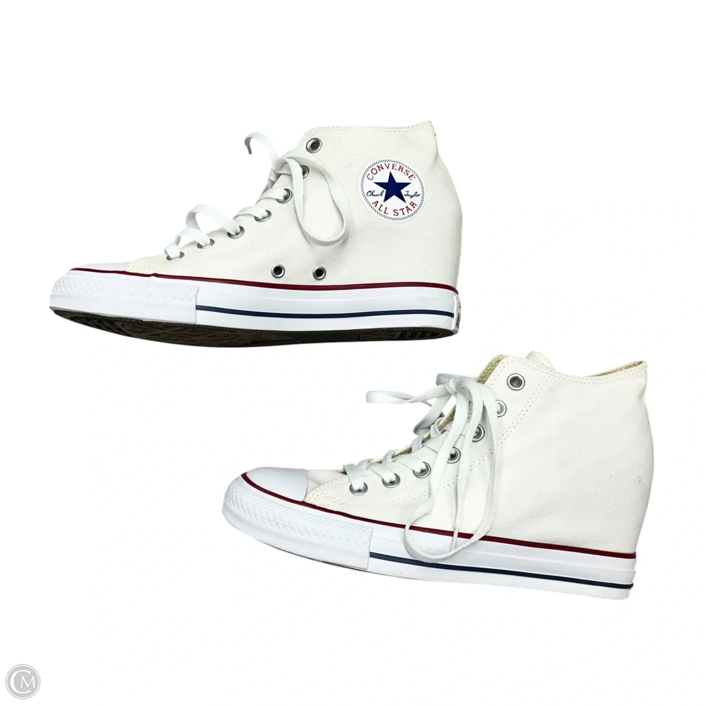 Shoes Heels Wedge By Converse In White, Size: 10
