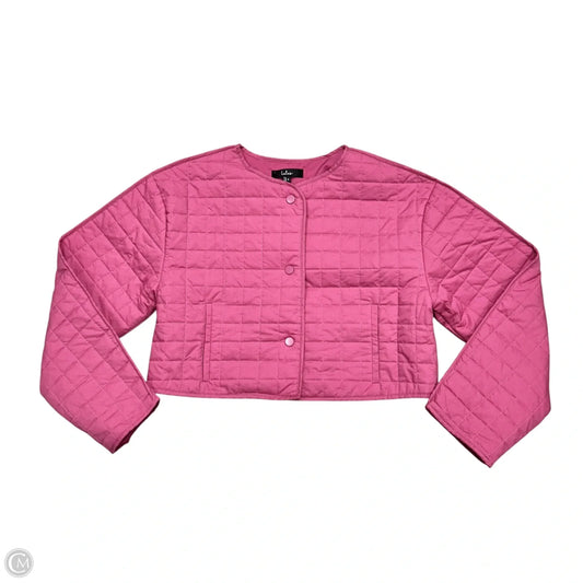 Jacket Puffer & Quilted By Lulus In Pink, Size: S