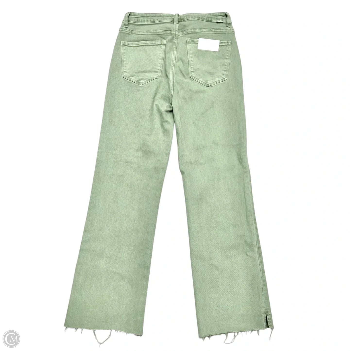 Jeans Cropped By Risen In Green Denim, Size: 10