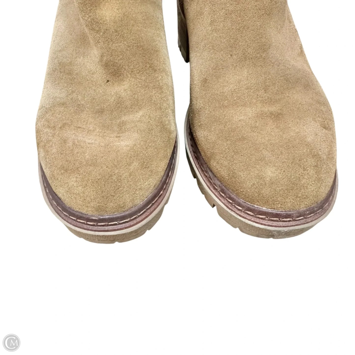 Boots Ankle Heels By Carmela In Tan, Size: 9.5