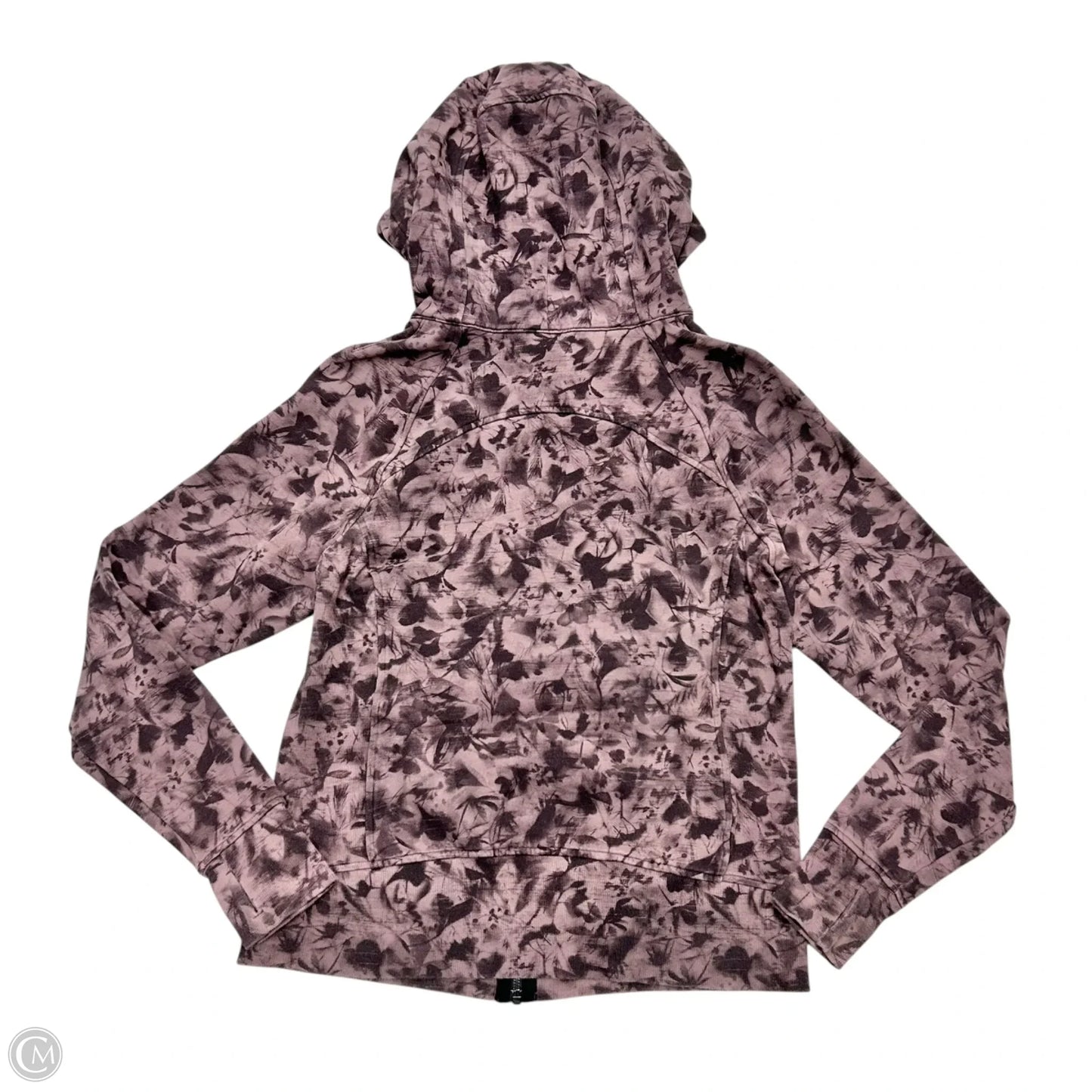 Athletic Jacket By Lululemon In Tie Dye Print, Size: L