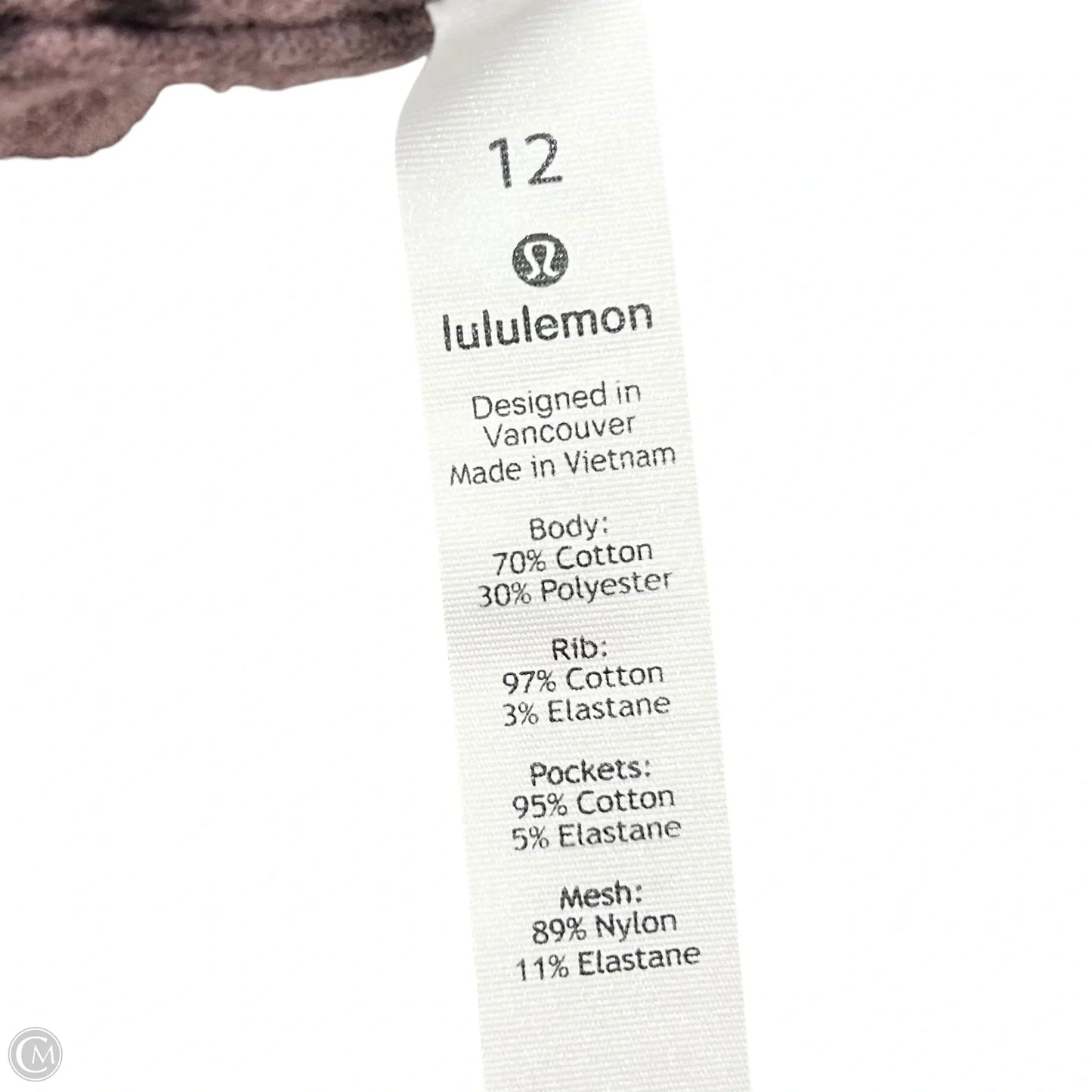 Athletic Jacket By Lululemon In Tie Dye Print, Size: L