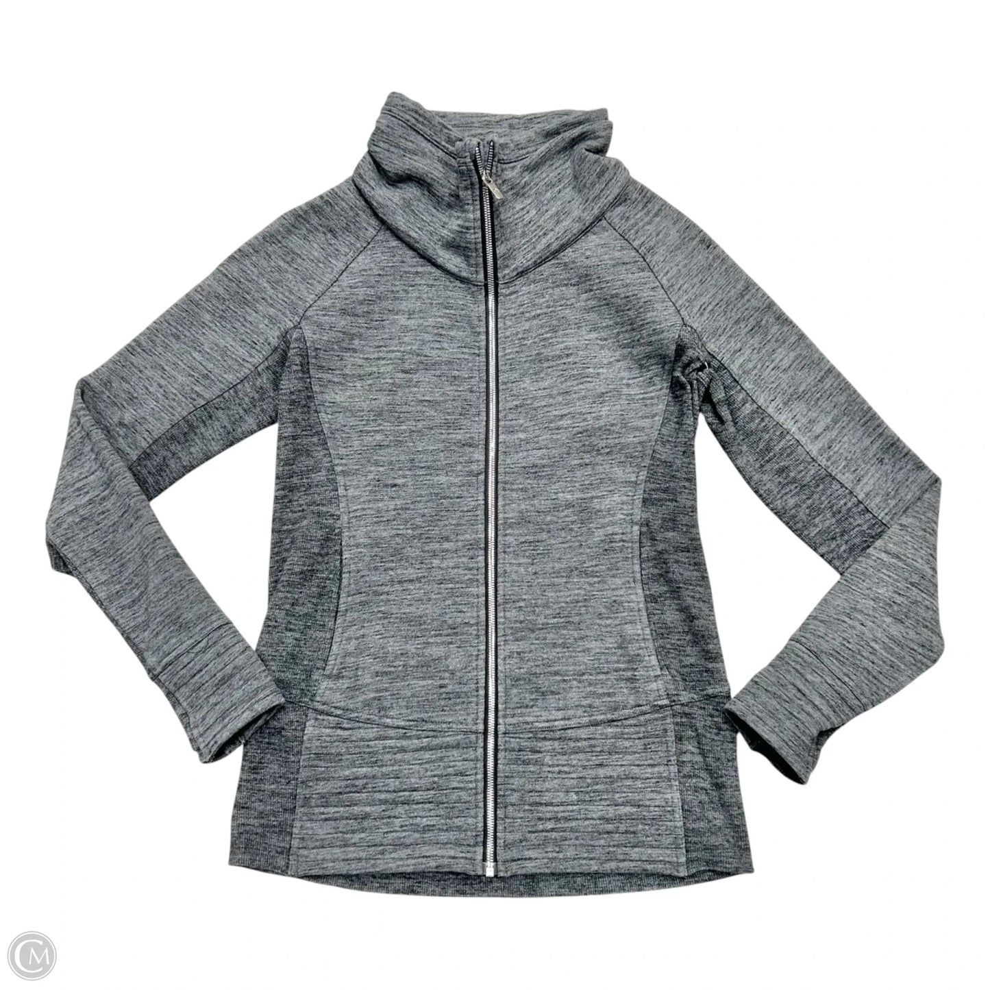 Athletic Jacket By Lululemon In Grey, Size: M