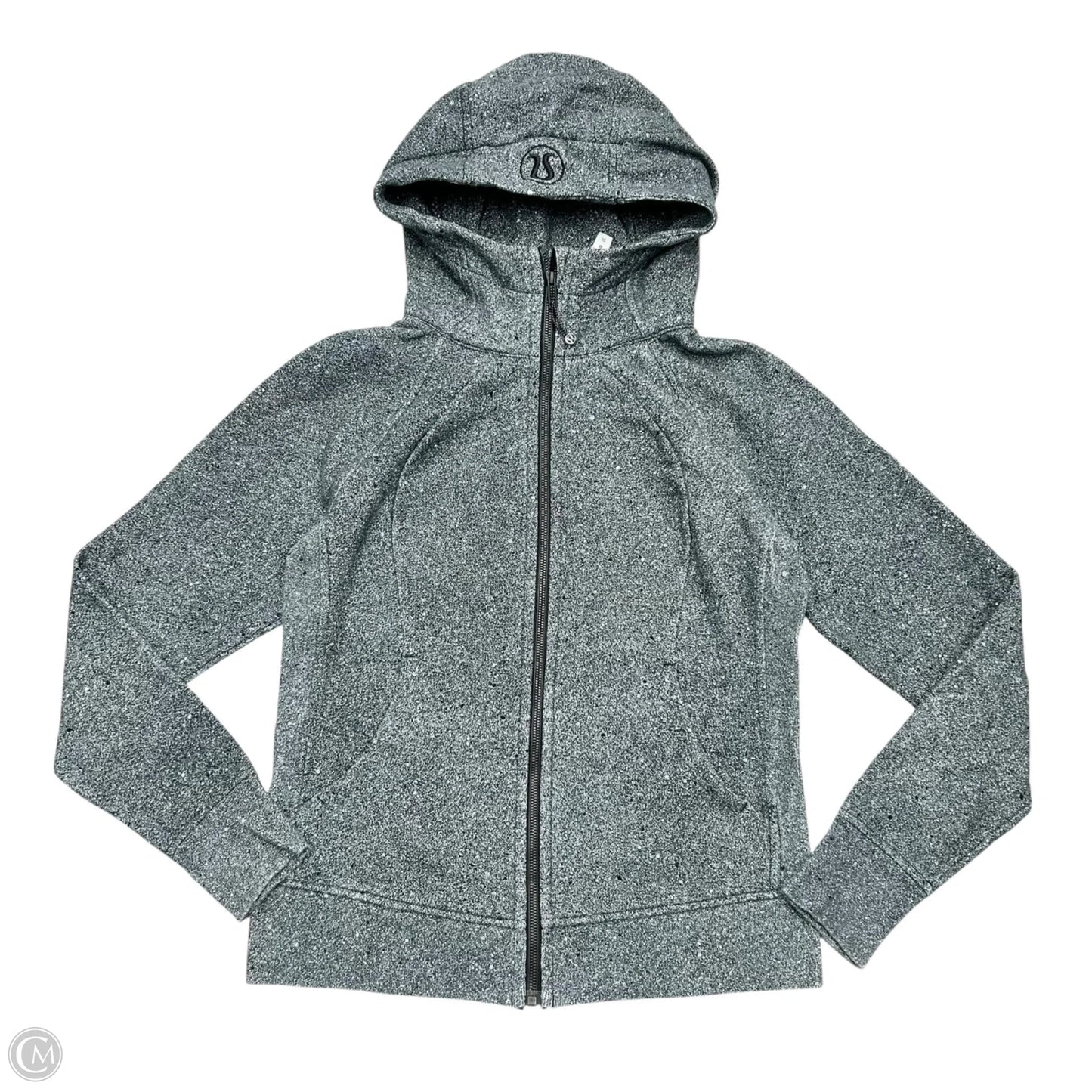 Athletic Jacket By Lululemon In Grey, Size: M