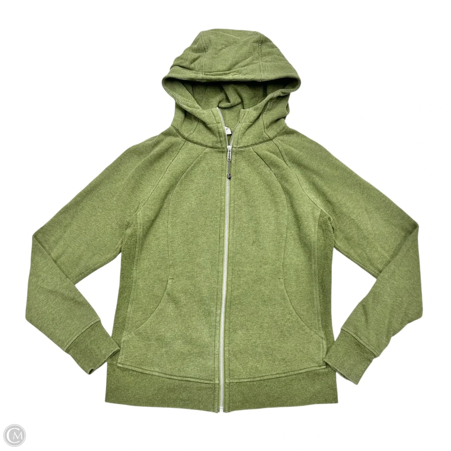 Athletic Jacket By Lululemon In Green, Size: L