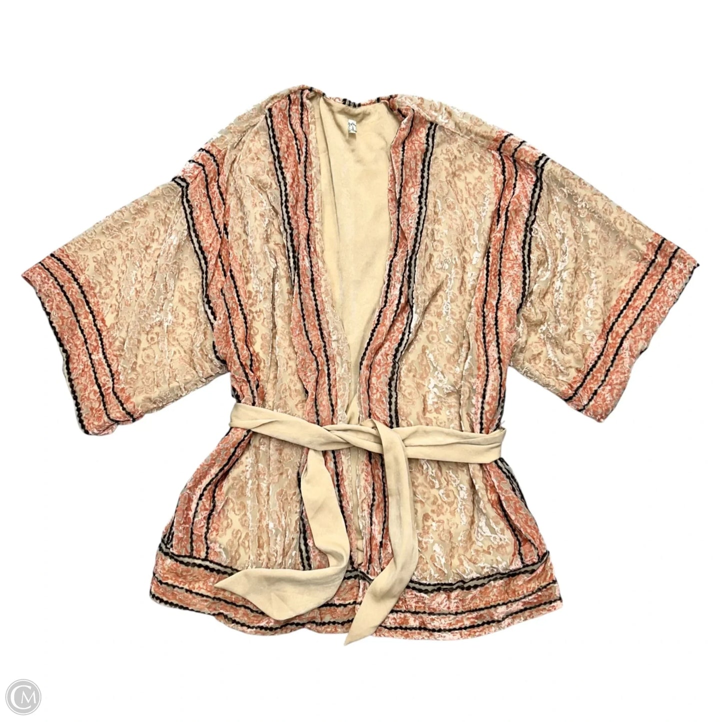 Kimono By Free People In Pink & Tan, Size: S