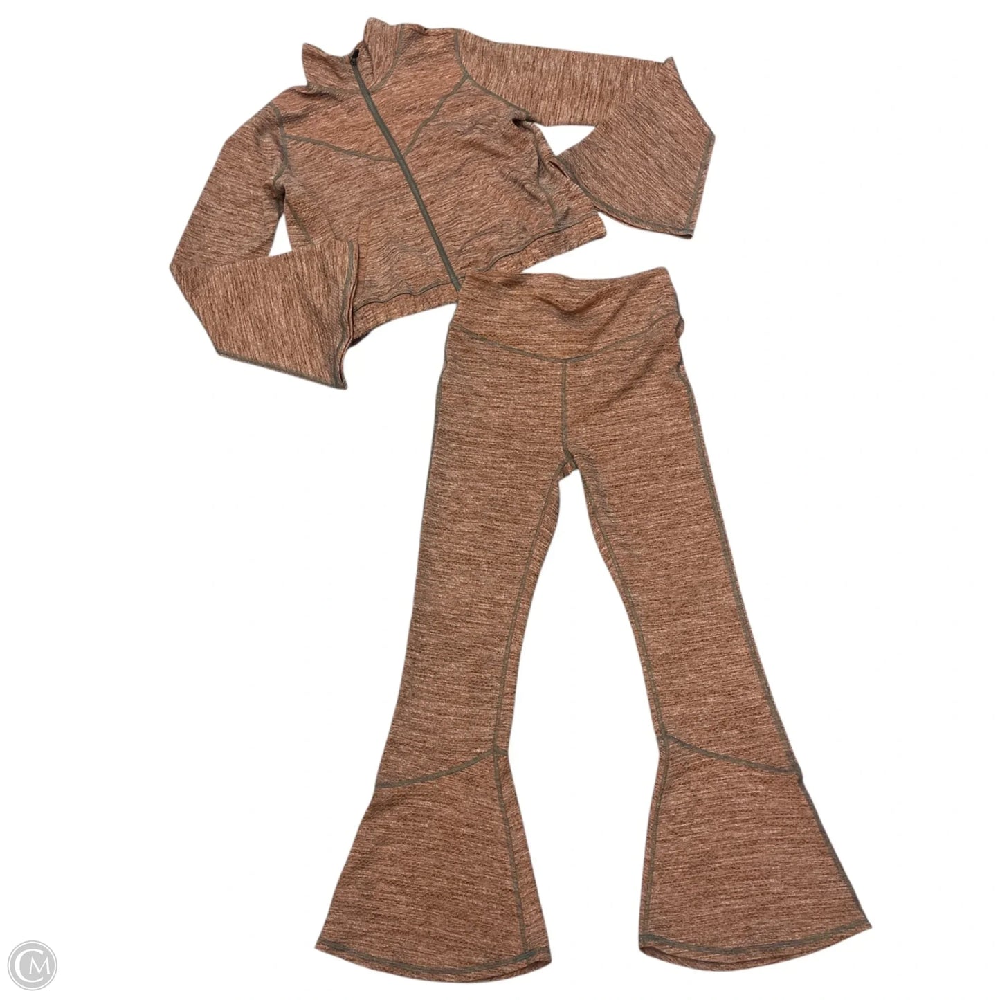 Pants Suit 2pc By Free People In Grey & Orange, Size: S